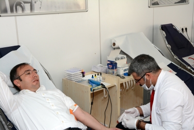 Akgül&#039;den Kızılay&#039;ın kan bağışı kampanyasına destek