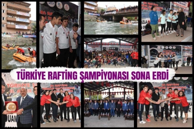 Türkiye Rafting Şampiyonası Sona Erdi