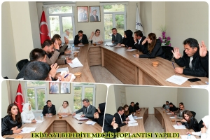 Ekim Ayı Belediye Meclis Toplantısı Yapıldı