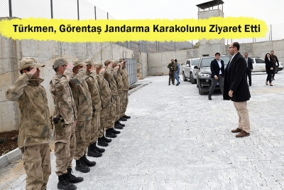 T&uuml;rkmen, G&ouml;rentaş Jandarma Karakolunu Ziyaret Etti