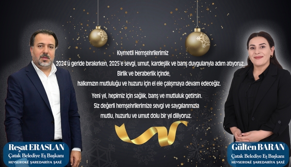 Eş Başkanlar Baran ve Eraslan&rsquo;dan Yeni Yıl Mesajı