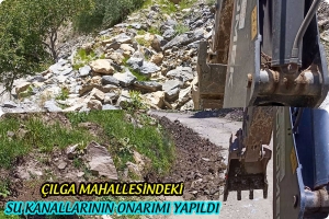 &Ccedil;ılga Mahallesindeki Su Kanallarının Onarımı Yapıldı