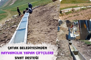&Ccedil;atak Belediyesinden Hayvancılık Yapan &Ccedil;ift&ccedil;ilere Sıvat Desteği