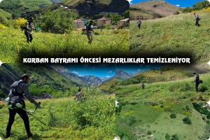 Kurban Bayramı &Ouml;ncesi Mezarlıklar Temizleniyor