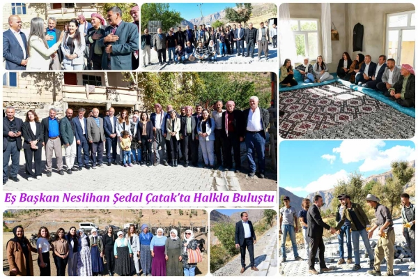 Eş Başkan Neslihan Şedal &Ccedil;atak&rsquo;ta Halkla Buluştu