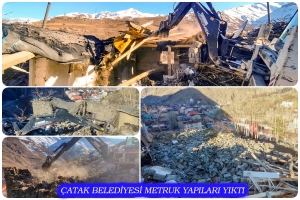 &Ccedil;atak Belediyesi Metruk Yapıları Yıktı