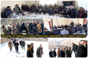Belediye Eş Başkanı Eraslan, Alacayer Mahallesi'nde Halkla Buluştu