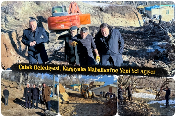 &Ccedil;atak Belediyesi, Karşıyaka Mahallesi'ne Yeni Yol A&ccedil;ıyor