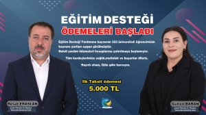 &Uuml;niversite &Ouml;ğrencilerinin Eğitim Desteği &Ouml;demeleri Yapıldı