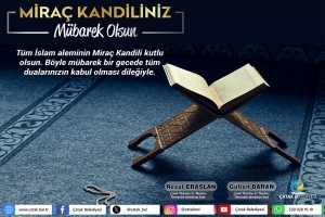 Eş Başkanlar Baran ve Eraslan&rsquo;dan Mira&ccedil; Kandili Mesajı