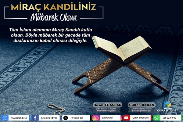 Eş Başkanlar Baran ve Eraslan&rsquo;dan Mira&ccedil; Kandili Mesajı