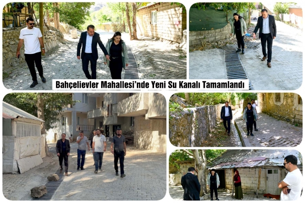 Bah&ccedil;elievler Mahallesi&rsquo;nde Yeni Su Kanalı Tamamlandı