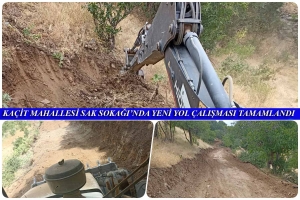Ka&ccedil;it Mahallesi Sak Sokağı&rsquo;nda Yeni Yol &Ccedil;alışması Tamamlandı